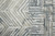 8' Blue and Ivory Abstract Hand Woven Runner Rug
