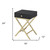 24" Gold And Black Solid Wood End Table With Drawer 24" Gold And Black Solid Wood End Table With Drawer