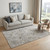 5' X 8' Gray Ivory And Tan Abstract Distressed Area Rug 5' X 8' Gray Ivory And Tan Abstract Distressed Area Rug