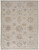 2' X 3' Tan And Brown Floral Hand Knotted Stain Resistant Area Rug