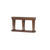 60" Brown Solid Wood Floor Shelf Console Table 60" Brown Solid Wood Floor Shelf Console Table