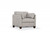 36" White and Black Genuine Leather Arm Chair