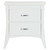 25" White Wood Two Drawer Nightstand 25" White Wood Two Drawer Nightstand