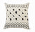 20" X 20" Cream And Black 100% Cotton Chevron Zippered Pillow 20" X 20" Cream And Black 100% Cotton Chevron Zippered Pillow