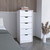 18" White Five Drawer Dresser 18" White Five Drawer Dresser