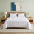 Four Piece White Linen Twin Sheet Set Four Piece White Linen Twin Sheet Set