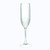 Set of Four Clear Dimpled Tritan Plastic Stemmed Flutes Set of Four Clear Dimpled Tritan Plastic Stemmed Flutes