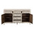 66" White Distressed Solid Wood Carved Floral Six Drawer Sideboard With Two Doors 66" White Distressed Solid Wood Carved Floral Six Drawer Sideboard With Two Doors