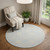 5' Light Blue Round Floral Power Loom Area Rug 5' Light Blue Round Floral Power Loom Area Rug