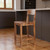 30" Brown Solid Wood Bar Height Bar Chair 30" Brown Solid Wood Bar Height Bar Chair