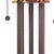 25" Gray Metal Two Light Cylinder Table Lamp With Amber Square Shade 25" Gray Metal Two Light Cylinder Table Lamp With Amber Square Shade