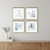 Set Of Four A Glimpse Silver Framed Print Wall Art