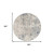 8' Blue and Gray Round Abstract Power Loom Area Rug 8' Blue and Gray Round Abstract Power Loom Area Rug