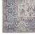 8' Gray Floral Power Loom Distressed Washable Runner Rug 8' Gray Floral Power Loom Distressed Washable Runner Rug
