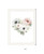 Floral Heart White Framed Print Wall Art Floral Heart White Framed Print Wall Art