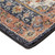 5' X 8' Ivory Orange And Dark Gray Floral Area Rug