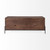 62" Brown and Black Solid Wood Cabinet Enclosed Storage TV Stand 62" Brown and Black Solid Wood Cabinet Enclosed Storage TV Stand