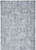 5' X 7' Blue and Gray Geometric Power Loom Washable Area Rug