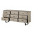 70" Light Brown Solid Wood Nine Drawer Sideboard 70" Light Brown Solid Wood Nine Drawer Sideboard