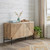 78" Brown Solid Wood Sideboard with Four Doors 78" Brown Solid Wood Sideboard with Four Doors