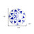 Set of Eight Blue And White Ceramic And Metal Drawer Pull Knobs Set of Eight Blue And White Ceramic And Metal Drawer Pull Knobs