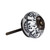 Set of Eight Black And White Ceramic And Metal Drawer Pull Knobs Set of Eight Black And White Ceramic And Metal Drawer Pull Knobs