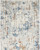 5' X 7' Beige and Blue Abstract Power Loom Area Rug
