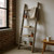 60" Gray Rustic Five Step Wood Ladder Shelf 60" Gray Rustic Five Step Wood Ladder Shelf