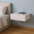 16" White Wood One Drawer Floating Nightstand 16" White Wood One Drawer Floating Nightstand