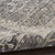 8' X 10' Slate Gray Brown And Ivory Floral Distressed Area Rug With Fringe