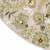 5' Ivory Green Dark Green And Yellow Round Floral Indoor Outdoor Area Rug 5' Ivory Green Dark Green And Yellow Round Floral Indoor Outdoor Area Rug