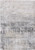 9' X 13' Gray and White Abstract Non Skid Area Rug