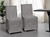 Set Of Two Gray And Brown Slipcovered Wood Parsons Chairs Set Of Two Gray And Brown Slipcovered Wood Parsons Chairs