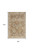 8' X 10' Ivory And Green Medallion Distressed Area Rug