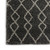 8' Charcoal and Ivory Chevron Shag Runner Rug