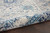 6' X 9' Ivory And Light Blue Floral Medallion Distressed Area Rug