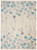 6' X 9' Ivory And Blue Floral Area Rug 6' X 9' Ivory And Blue Floral Area Rug