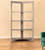 72" Brown Solid Wood and Wood Four Tier Bookcase 72" Brown Solid Wood and Wood Four Tier Bookcase