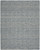 8' X 12' Indigo and Ivory Wool Chevron Area Rug