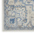 8' Ivory Blue and Gray Floral Non Skid Runner Rug 8' Ivory Blue and Gray Floral Non Skid Runner Rug