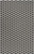 6' X 9' Black And Ivory Geometric Indoor Outdoor Area Rug