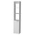 13" White Wood Single Door Linen Cabinet 13" White Wood Single Door Linen Cabinet