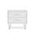 20" White Nightstand With Manufactured Wood Top 20" White Nightstand With Manufactured Wood Top
