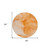 8' Round Orange Round Abstract Washable Non Skid Indoor Outdoor Area Rug