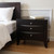 25" Black Solid Wood Three Drawer Nightstand 25" Black Solid Wood Three Drawer Nightstand