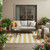 5' X 8' Gold Striped Washable Non Skid Indoor Outdoor Area Rug 5' X 8' Gold Striped Washable Non Skid Indoor Outdoor Area Rug