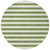 8' Round Olive Green Round Striped Washable Non Skid Indoor Outdoor Area Rug