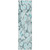 8' Runner Teal Floral Washable Non Skid Indoor Outdoor Runner Rug 8' Runner Teal Floral Washable Non Skid Indoor Outdoor Runner Rug