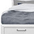 White Solid Wood Lighted Full Bed Frame With Drawers