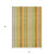10' X 14' Tan Orange and Green Striped Washable Non Skid Indoor Outdoor Area Rug